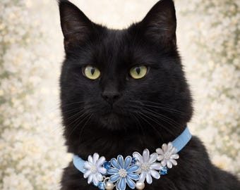 Luxury Enamel and Pearl Cat Collars | One-of-a-Kind Daisy Designs | Made to Measure