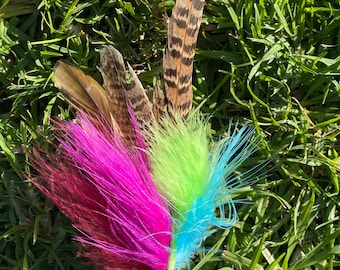 Scrub Flutter: Handcrafted Feather Wand Attachment