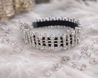 Luxury Rhinestone Cat Collar – Midnight at the Ritz