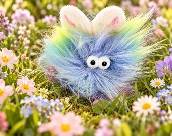 Fluffstruck Bunny | Faux Fur Cat Toy