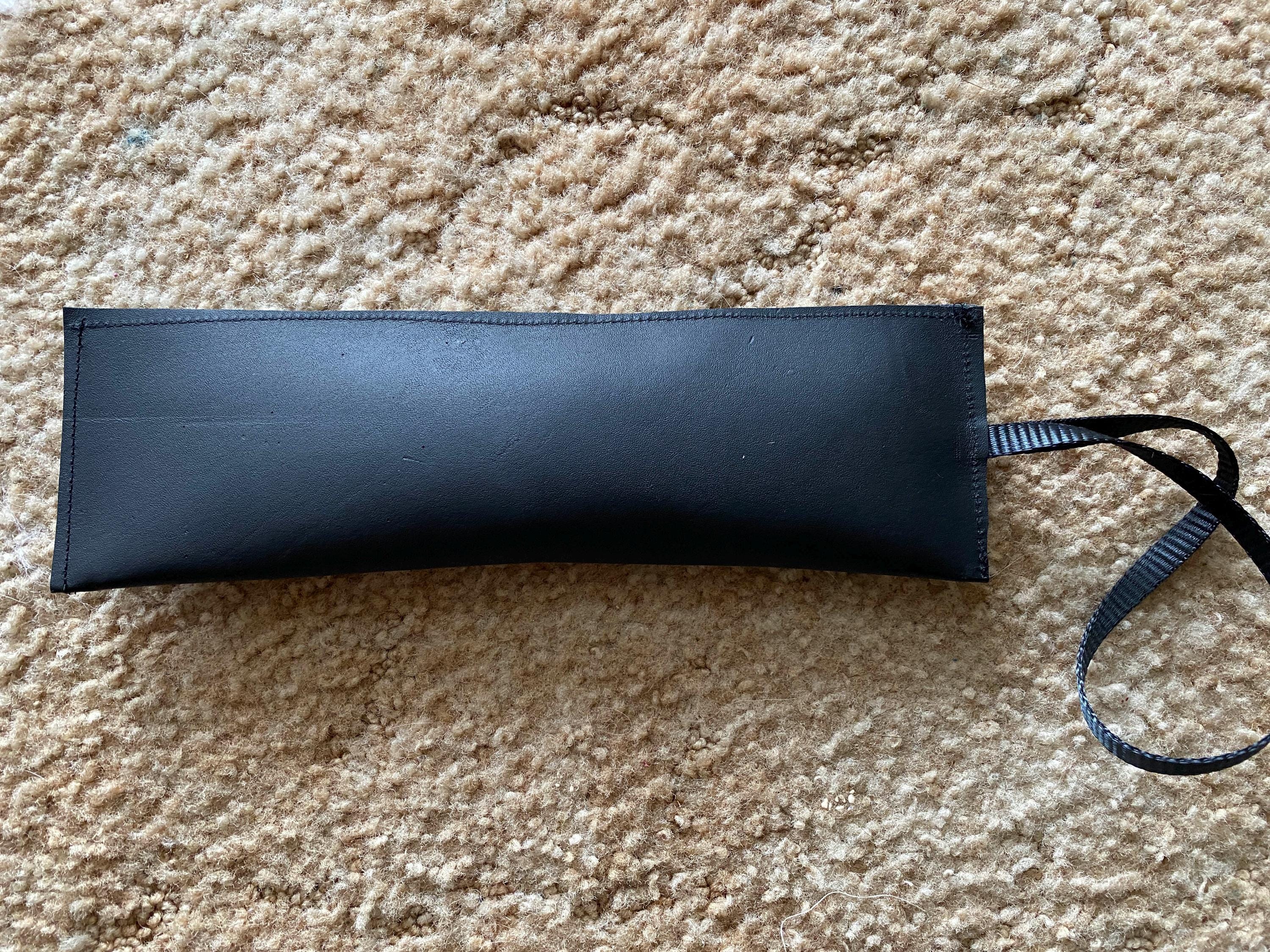 Kangaroo Leather Dog Tug Toy: Midnight Hopper, Durable Play