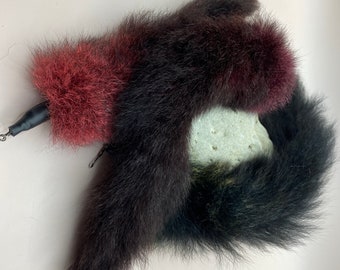 NZ Possum Fur Cat Toy, Fur Cat Teaser, Interactive Cat Toy, Kitten Toy, Real Fur Cat Teaser, Kitten Teaser,