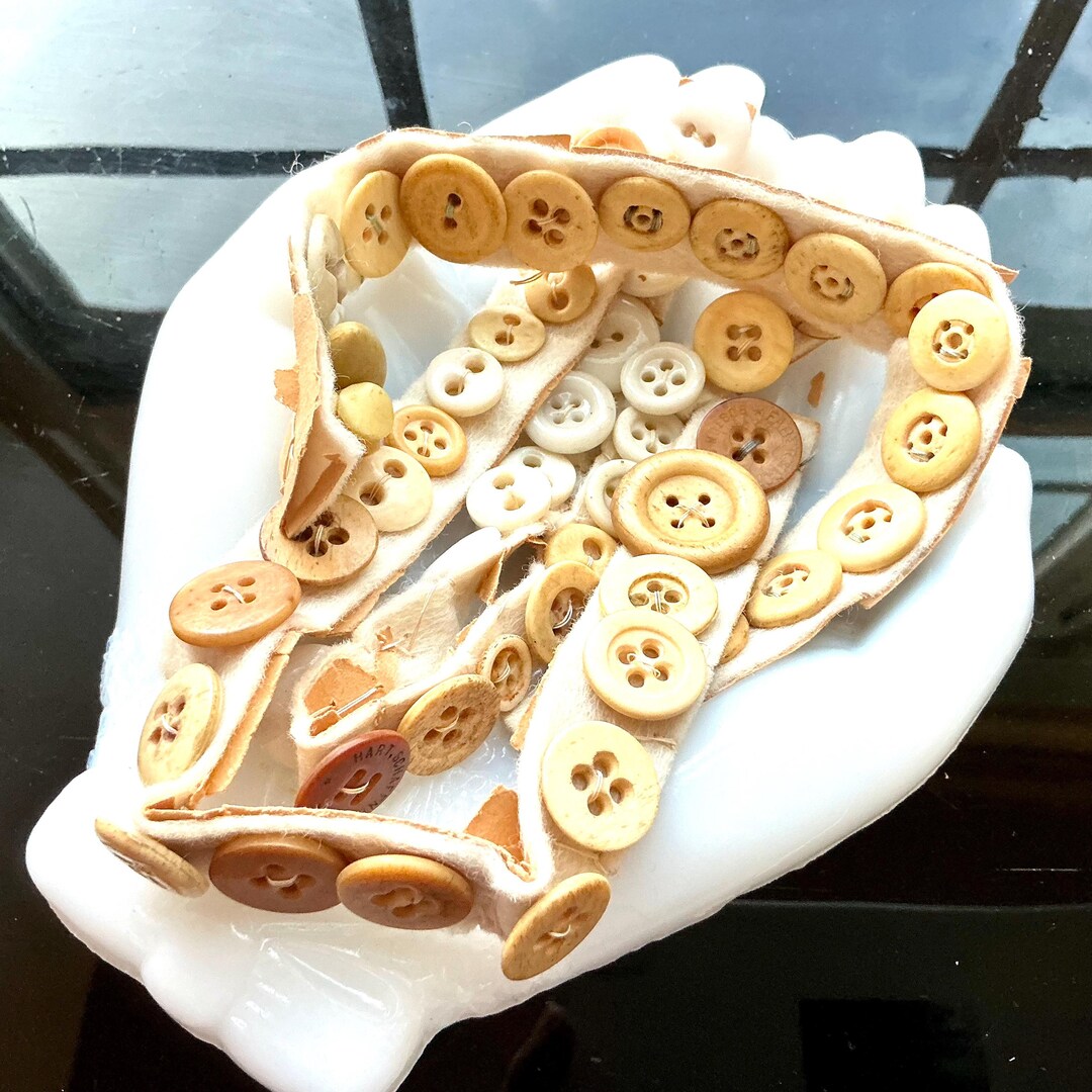 Lot of 3 Antique Bone Button Strips: Some Ceramic, 5-hole - Etsy