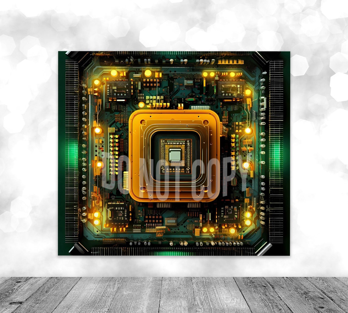 Computer Tumbler Wrap Printable Image Png, 20oz Neon Tumbler Png, High