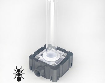 Ant Drink Hub 5x5 Modul Reagenzglas Gravity Feeder | Formicarie Ameisen Zubehör | Mehrfarbiges Resopal für Hobby-Ameisenhalter