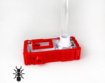 Ameisen Trinkknotenpunkt / Außenwelt, Reagenzglas, Gravity Feeder | Formicarie Ameisen Zubehör | Mehrfarbiges Resopal für Hobby-Ameisenhalter