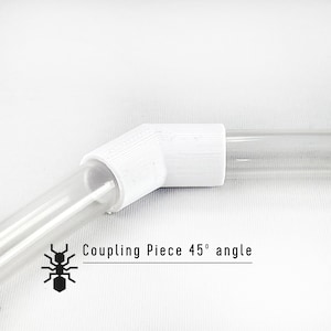 Ant Tubing Connectors Coupling piece 45 degrees | formicaria ant supplies | Multiple color formicarium for hobby ant keepers