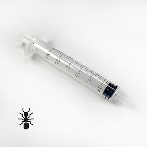Spuit van 3 ml voor alle 3D-geprinte mierenformicaria | benodigdheden voor mierenmieren | formicarium voor hobbymierenliefhebbers