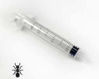 3ml syringe for all 3D-printed ant formicariums | formicaria ant supplies | formicarium for hobby ant keepers