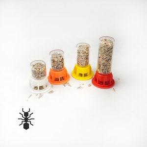 Ants Grain Feeder, Gravity Feeding Tower for Messor ants | formicaria ant supplies | Multiple color formicarium for hobby ant keepers