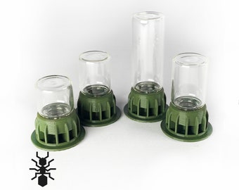 Ants Liquid Feeder Gravity Feeder, 1ml, 2ml, 3ml, 5ml | formicaria ant supplies | Multiple color formicarium for hobby ant keepers