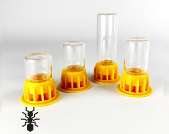 Ants Liquid Feeder, 1ml, 2ml, 3ml, 5ml 3D | formicaria ant supplies | Multiple color formicarium Gravity Feeder for hobby ant keepers