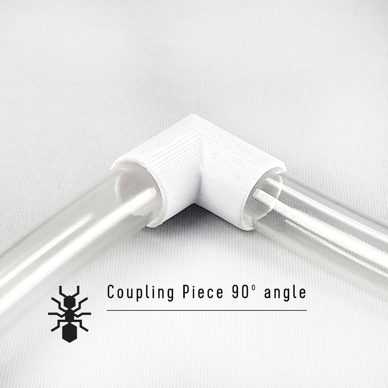 Ant Tubing Connectors Coupling piece 90 degrees | formicaria ant supplies | Multiple color formicarium for hobby ant keepers
