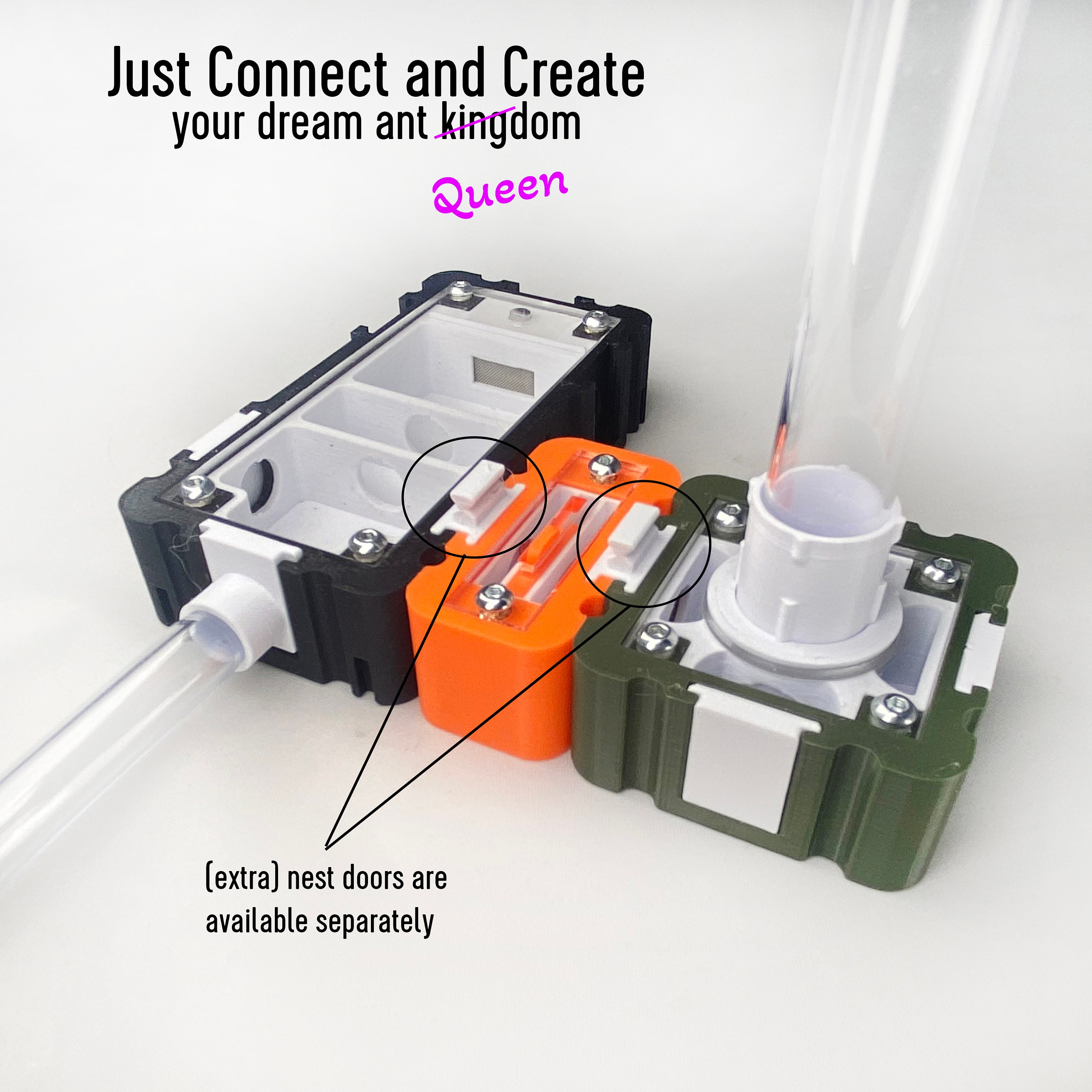Ant Nest Door Unit Expansion | Formicaria Ant Supplies | 3d Printed ...