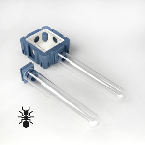 Ant Queen Founding Nest-module van 5 x 5 met twee reageerbuizen| benodigdheden voor mierenmieren | Meerdere kleuren formicarium voor hobbymierenliefhebbers