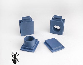 Módulo de puertas Ant Nest, 4 tipos de puertas/suministros para hormigas formicaria/formicario de múltiples colores para cuidadores de hormigas aficionados