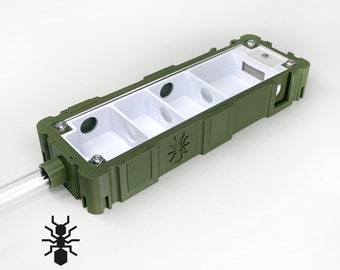 Ant nest (5x15cm) with white interieur | formicaria ant supplies | 3d printed Multiple color Modular formicarium for hobby ant keepers