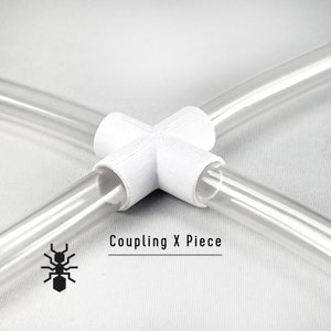 Ant Tubing Connectors Coupling X piece 4-Way Splitter | formicaria ant supplies | Multiple color formicarium for hobby ant keepers