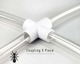 Ant Tubing Connectors Coupling X piece 4-Way Splitter | formicaria ant supplies | Multiple color formicarium for hobby ant keepers