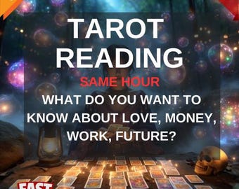 Lecture de tarot à la même heure, Lecture amoureuse, Lecture sur les carrières, Lecture médium sur les carrières, Lecture des finances, Lecture de l&#39;argent, Livraison rapide