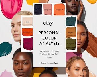 Analyse personnalisée des couleurs, Couleurs de la palette de couleurs personnalisées, Saisie de la saison, Avec les lookbooks, trouvez votre style personnel