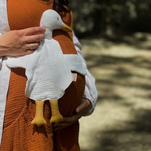 Kołdra z muślinu gęsiego – kocyk dla niemowląt – organiczny prezent dla noworodka 0 M+ zdjęcie 7