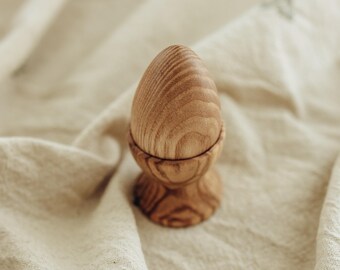 Montessori Baby Toys, Wooden Egg Puzzle, Newborn Sensory Gift