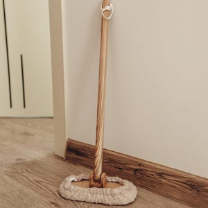 Mop aus Holz | Kindergröße Reinigungswerkzeug | Montessori Praktisches Leben | 18 M+