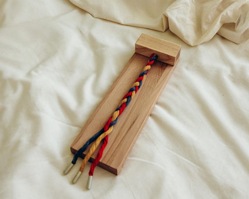 Montessori Braiding Board | Practical Life Toy | Weaving Activity ...
