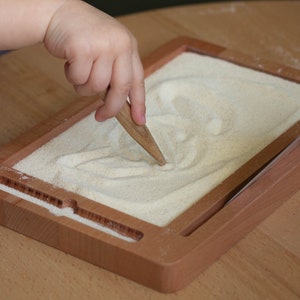 Gift for Kids: Wooden Sand Tray for Sensory Play and Learning - Etsy