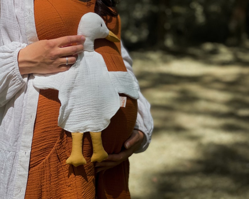 Kołdra z muślinu gęsiego – kocyk dla niemowląt – organiczny prezent dla noworodka 0 M+ zdjęcie 7
