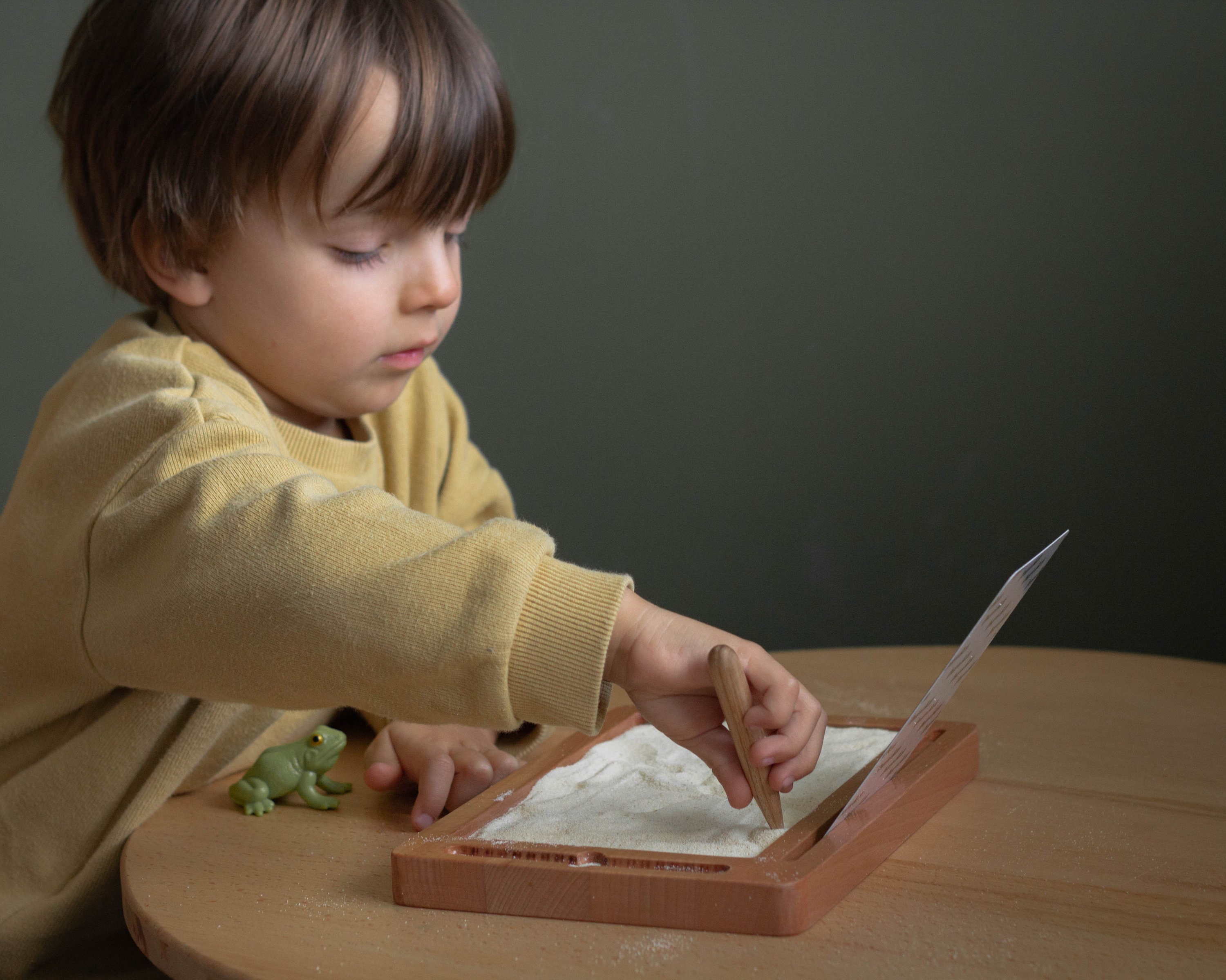 Gift for Kids: Wooden Sand Tray for Sensory Play and Learning - Etsy