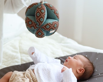Takane Ball Montessori Puzzle - Soft Cotton Sensory Toy - Baby Grasping Ball 3M+