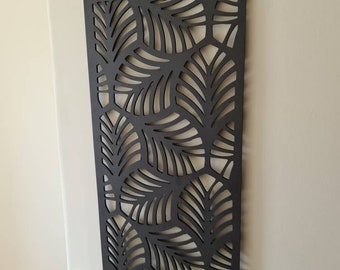 Large MDF decorative panel, screen leaf pattern