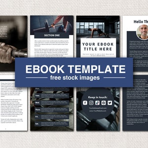 eBook Template Fitness, eBook Template, eBook Template Canva, Lead Magnet, Fitness eBook, Canva Lead Magnet Template, e-Book Template