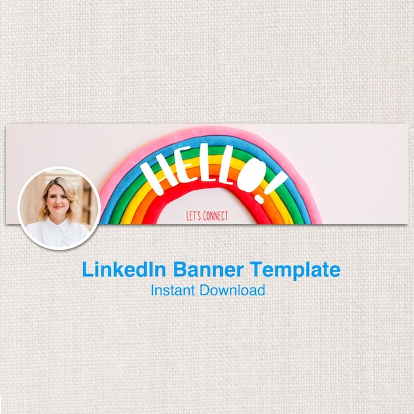 LinkedIn Banner, Pride, Business Profile Banner, Social Media Banner, LinkedIn, Networking, Rainbow, Educator