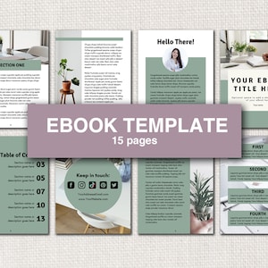 eBook Template Canva, eBook Template, Lead Magnet, Workbook Template, Canva Lead Magnet Template, e-Book Template, Canva eBook Template