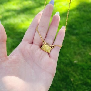 18k gold plated hmong inspired necklace.