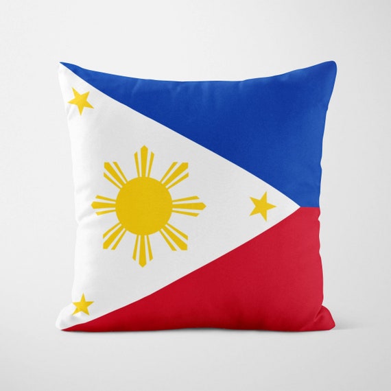 Philippines Flag Cushion Filipino Flag Cushion Double Etsy