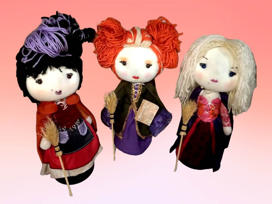 Sanderson Sisters Plush Dolls From Hocus Pocus Etsy