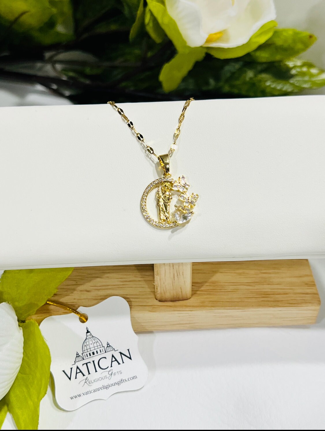 14k Gold St Jude Pendant Saint Jude Medal Saint Jude Patron of Hopeless ...