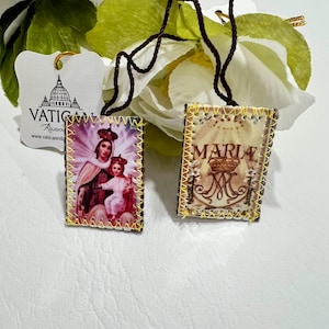 Mt. Carmel Brown Scapular | Waterproof & Lightweight Catholic Sacramental | Daily Wear Spiritual Protection Gift