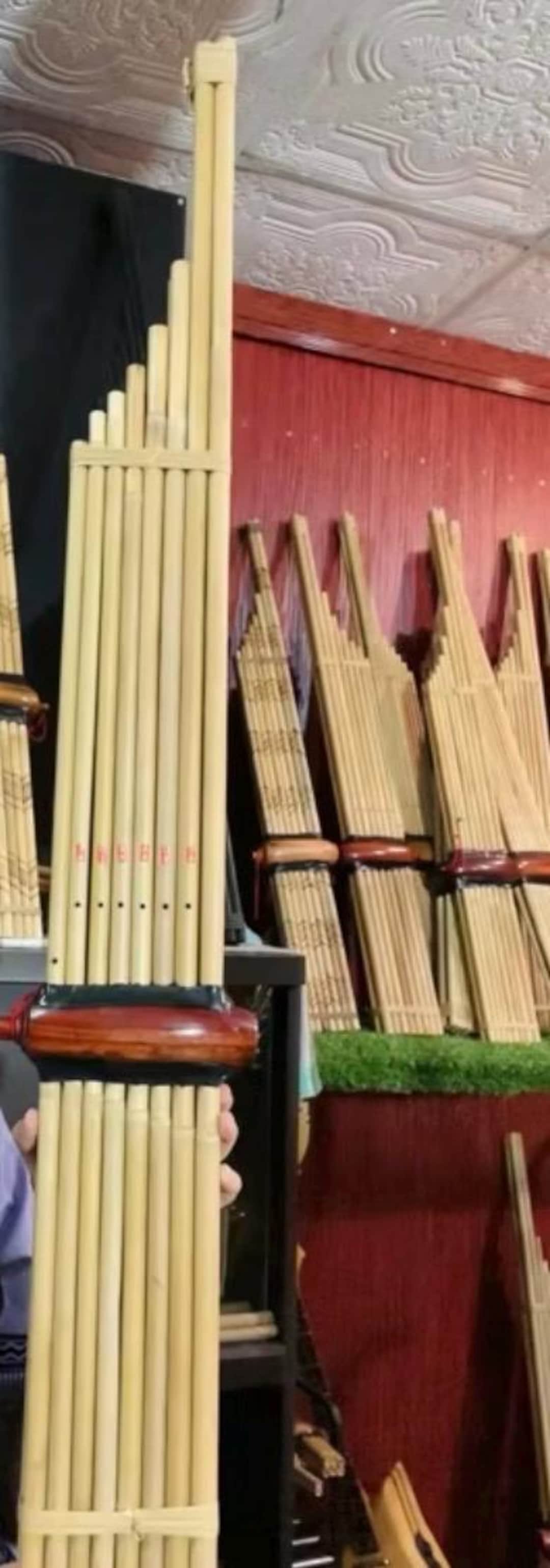 Isan Instruments Thai Bamboo Khaen Instrument Traditional Isan Laos Mouth Organ ...