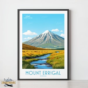 Mount Errigal Ireland Travel Poster: Donegal Art Print