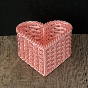 Rustic Charm Meets Modern Technology: 3D Printed Heart-shaped Basket - Etsy