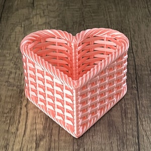Rustic Charm Meets Modern Technology: 3D Printed Heart-shaped Basket - Etsy