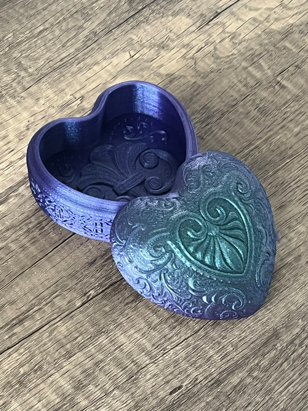 Heart Shaped Jewelry Box 3D Printed Gift for Her Etsy