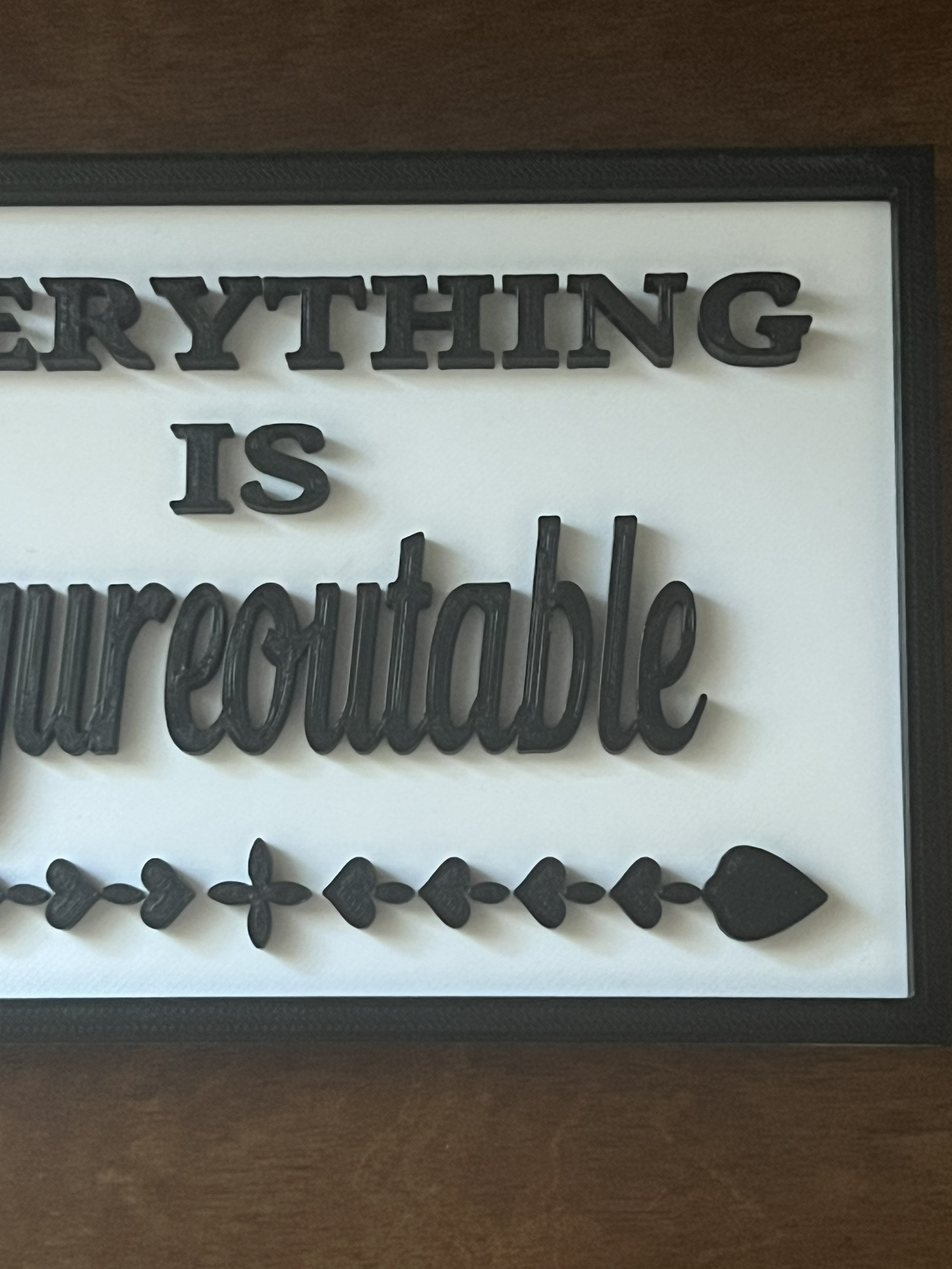 Everything is Figureoutable 3D Printed Sign Etsy