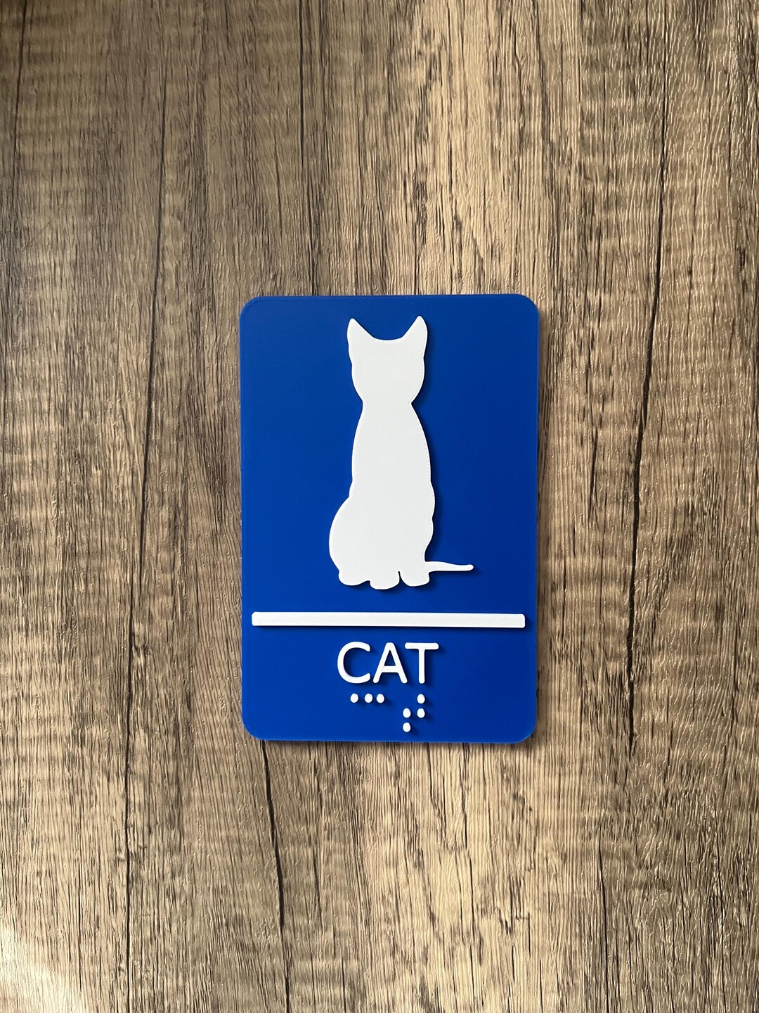 3D Printed Cat Bathroom Sign, Litter Box - Etsy.de