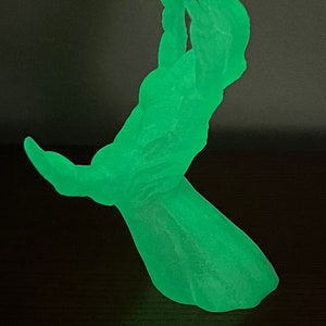 Spooky Decor: 3D Printed Glow in the Dark Wall Mountable Zombie Hand - Etsy